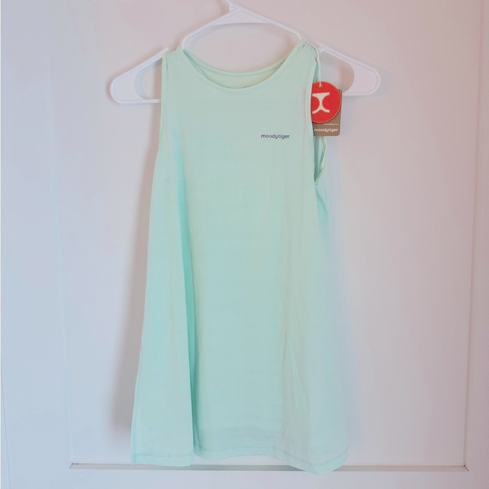 Moody tiger athletic dress, size 6-7, mint green, new with tags.